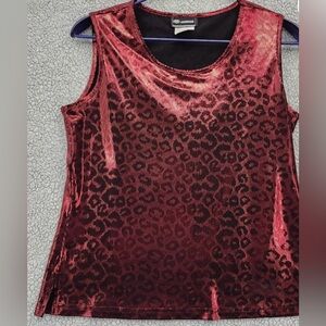 Jahhan Red & Black Tank Top